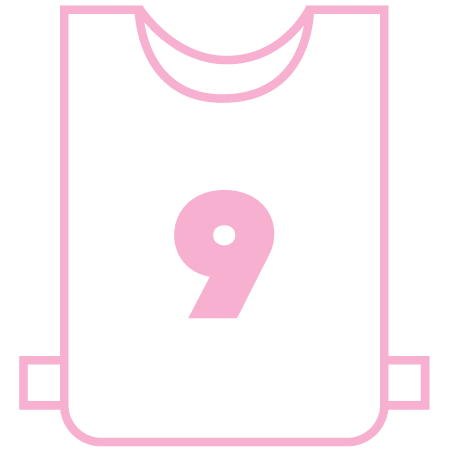 Number 9 bib icon